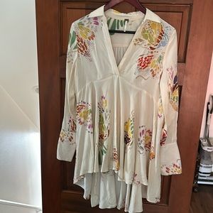 Free People XS Rayon blouse dress